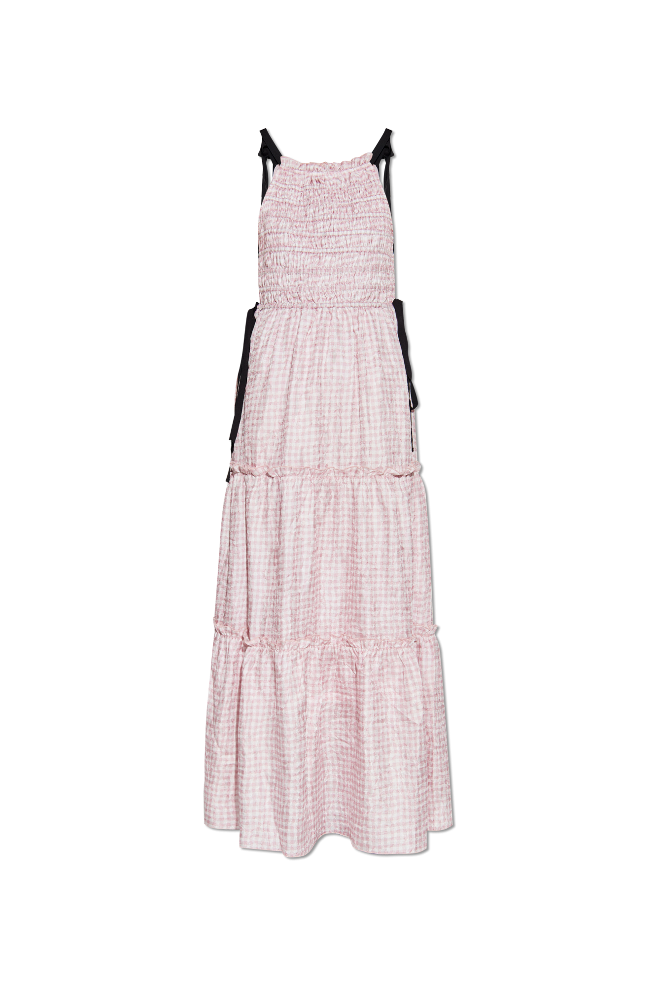 Pink Dress with a check pattern Ganni - Vitkac Canada